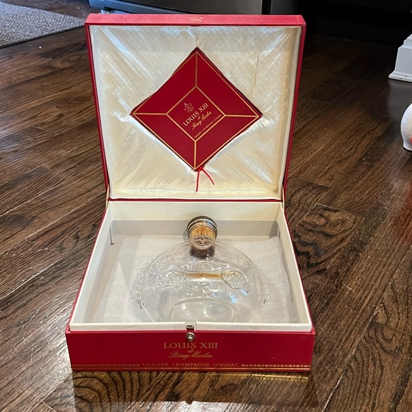 Vintage Remy Martin Louis XIII Cognac Baccarat Crystal Decanter Empty Bottle - Picture 1 of 5